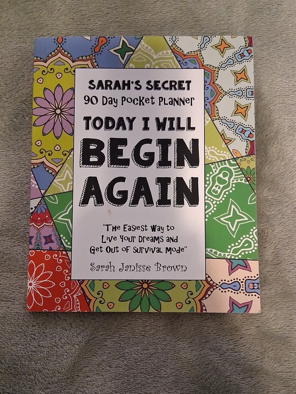 Fun-Schooling Books Today I Will Begin Again: Sarah's Secret 90 Day Pocket